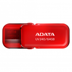 USB-накопитель ADATA UV240, 64 ГБ, USB 2.0, красный