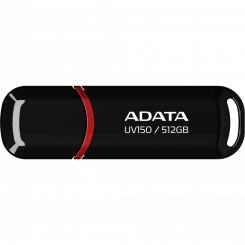 USB-накопитель ADATA UV150, 512 ГБ, USB 3.2 Gen 1, черный