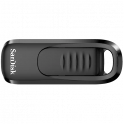 Флеш-накопитель SanDisk Ultra Slider USB Type-C, 256 ГБ, USB 3.2 Gen 1 Performance, с выдвижным разъемом, EAN: 619659190026