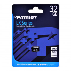 Patriot Memory PSF32GMDC10 mälukaart 32 GB MicroSDHC UHS-I klass 10