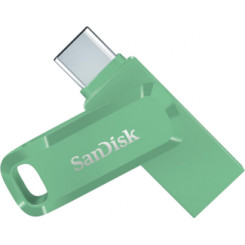 Zibatmiņa SanDisk Ultra Dual Drive Go USB-A / USB Type-C 64 ГБ Абсентовый зеленый