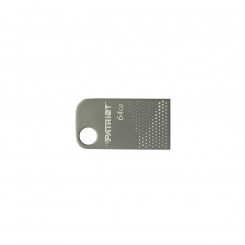 Патриот ФЛЕШКА Tab300 64ГБ USB 3.2 120МБ/с, мини, алюминий, серебристый