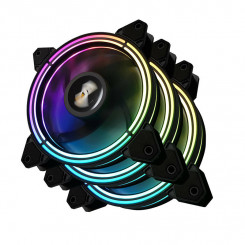 ARGB ventilaatorikomplekt Darkflash CF11 Pro arvutile 3in1 120x120 (must)