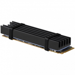 AXAGON CLR-M2L10 passive - M.2 SSD, 80mm SSD, ALU body, silicone thermal pads, height 10mm