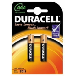 Batteries Duracell AAA Alkaline 2pack