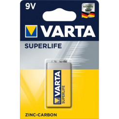Varta Superlife 9V Одноразовый аккумулятор Цинк-уголь