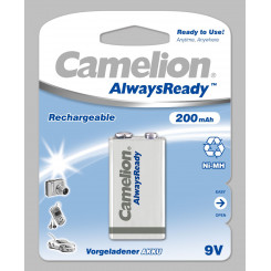 Camelion 9V/6HR61 200 mAh AlwaysReady Rechargeable Batteries Ni-MH 1 pc(s)