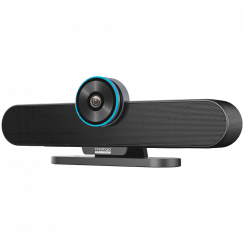 Prestigio Solutionsi videokonverentsi koostööriba Gamma: 4K UHD, 8,5 MP, 6 mikrofoni, 6 m (ulatus), 2 x 5 W, ühendus B-tüüpi USB kaudu