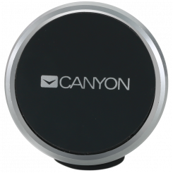 CANYON CH-4, autohoidik nutitelefonidele, magnetimemise funktsioon, 2 plaadiga (ristkülik/ring), must, 40 * 35 * 50 mm 0,033 kg