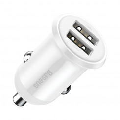 Baseus Grain Pro 2x USB 4.8A car charger (white)