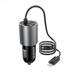 Автомобильное зарядное устройство Dudao R5ProL 1x USB, 3,4А + кабель Lightning (серый)