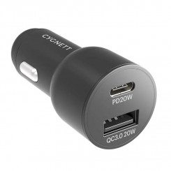 Автомобильное зарядное устройство Cygnett USB, USB-C 20 Вт (черное)