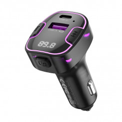 Автомобильное зарядное устройство XO BCC12 Bluetooth MP3+5V3.1A (черное)