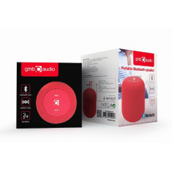 Портативная колонка GEMBIRD Портативная/беспроводная 1 слот для карты MicroSD Bluetooth Красный SPK-BT-15-R