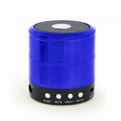 Портативная колонка GEMBIRD, синий Портативный/беспроводной 1xMicro-USB 1xстереоразъем 3,5 мм 1xслот для карты MicroSD Bluetooth SPK-BT-08-B