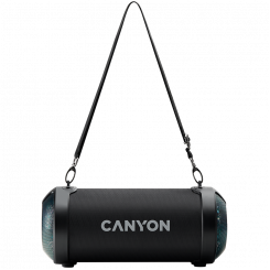 CANYON BSP-7, Bluetooth Speaker, BT V5.0, Jieli JLAC6925B, 3.5mm AUX, 1*USB-A port, micro-USB port, 1500mAh lithium ion battery, Black, cable length 0.6m, 278*117 *128mm, 0.941kg