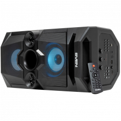 Speaker SVEN PS-655, black (50W, TWS, Bluetooth, FM, USB, microSD, LED-display, RC, 2x4400mA*h); SV-020163