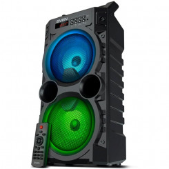 Kõlar SVEN PS-440, must, väljundvõimsus 2x10W (RMS), TWS, Bluetooth, FM, USB, microSD, LED-ekraan, RC, liitiumaku