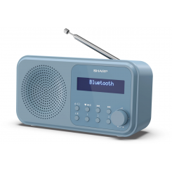 Sharp DR-P420(BL) Tokyo Portable Digital Radio, FM / DAB / DAB+, Bluetooth 5.0, USB or Battery Powered, Blue Sharp