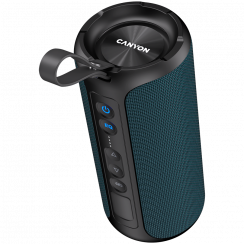 CANYON OnMove 15, Bluetooth-динамик, темно-синий, IPX6, 2*20 Вт, аккумулятор 7,4 В, 2600 мАч, эквалайзер, TWS, AUX, громкая связь