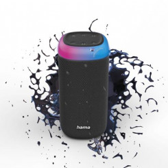 Hama Shine 2.0 Stereo portable speaker Black 30 W