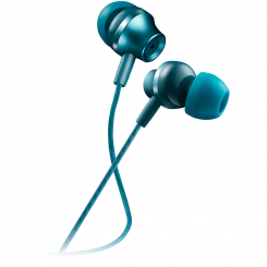 CANYON SEP-3, Стереонаушники с микрофоном, металлический корпус, длина кабеля 1,2м, Сине-зеленые, 22*12,6мм, 0,012кг