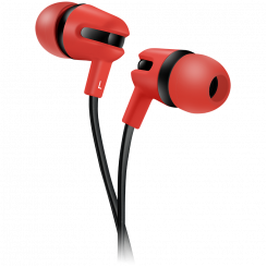 CANYON SEP-4, stereokõrvaklapid mikrofoniga, 1,2 m lamekaabel, punane, 22 * 12 * 12 mm, 0,013 kg