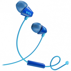 TCL-kõrvasisene juhtmega peakomplekt, reageerimise sagedus: 10-22K, tundlikkus: 105 dB, draiveri suurus: 8,6 mm, takistus: 16 oomi, akustiline süsteem: suletud, maksimaalne sisendvõimsus: 20 mW, ühenduvuse tüüp: 3,5 mm pesa, värv Ookeani sinine