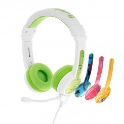 BuddyPhones School+ juhtmega kõrvaklapid lastele (rohelised)