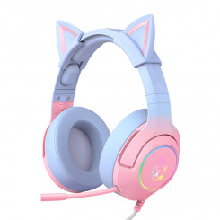 ONIKUMA K9 gaming headphones Pink and blue
