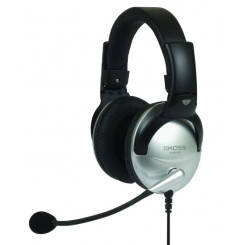 Koss kõrvaklapid SB45 juhtmega kõrvapealne mikrofon mürasummutav hõbe/must