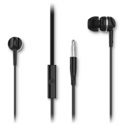 Наушники Motorola Earbuds 105 Встроенный микрофон Внутриканальный разъем 3,5 мм Черный