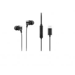 Lenovo USB-C juhtmega kõrvasisesed kõrvaklapid (koos sisemise juhtimisega) Must