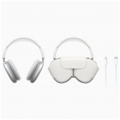 Apple AirPods Max juhtmevaba kõrvapealne mikrofon Mürasummutav juhtmevaba hõbedane