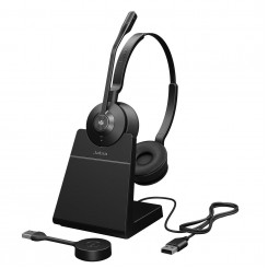 Jabra Engage 55 Headset Wireless Head-Band Office / Call Center Black, Titanium