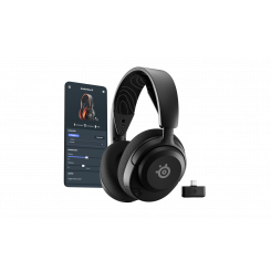 SteelSeries must Bluetooth-mikrofon, mürasummutav mängupeakomplekt Arctis Nova 5 juhtmeta kõrva kohal