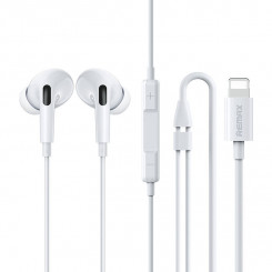 Remax RM-533i headphones, Lightning, 1.2m (white)