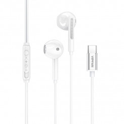 Vipfan M11 wired in-ear headphones, Type C (white)