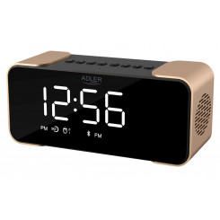 Adler Wireless alarm clock with radio AD 1190 AUX in Copper/Black Alarm function