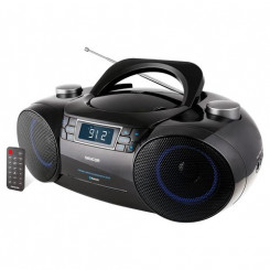 Портативная стереосистема Sencor SPT 4700, цифровая, 12 Вт, FM, черная, с воспроизведением MP3