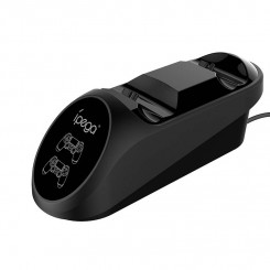 Kahe kontrolleri/mängupuldi dokkimisjaam PS4 iPega PG-9180 jaoks (must)