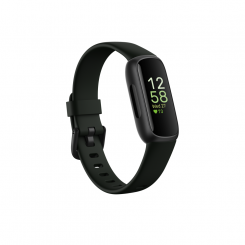 Fitbit Фитнес-трекер Inspire 3 Фитнес-трекер Сенсорный экран Мониторинг сердечного ритма Мониторинг активности 24/7 Водонепроницаемый Bluetooth Черный/Midnight Zen
