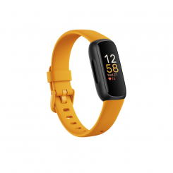 Fitbit Фитнес-трекер Inspire 3 Фитнес-трекер Сенсорный экран Мониторинг сердечного ритма Мониторинг активности 24/7 Водонепроницаемый Bluetooth Черный/Утреннее свечение