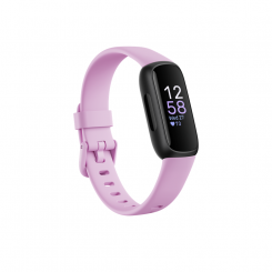 Fitbit Fitness Tracker Inspire 3 Fitness tracker Touchscreen Heart rate monitor Activity monitoring 24/7 Waterproof Bluetooth Black/Lilac Bliss