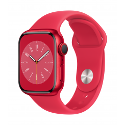 Apple Watch Series 8 GPS + сотовая связь MNJ23EL/A Смарт-часы GPS (спутник) Retina LTPO OLED Сенсорный экран 41 мм Водонепроницаемый Bluetooth Wi-Fi Красный