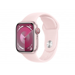 Apple Watch Series 9 GPS + mobiilne 41 mm roosa alumiiniumümbris heleroosa spordirihmaga – M/L Apple