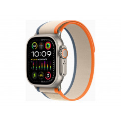 Apple Watch Ultra 2 GPS + mobiiltelefon, 49 mm titaanist ümbris oranži/beeži trailsilmusega – S/M Apple