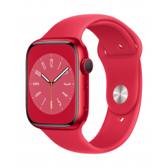 Apple Watch Series 8 MNP43EL/A Nutikad kellad GPS (satelliit) Retina LTPO OLED puuteekraan 45mm veekindel Bluetooth Wi-Fi punane