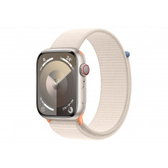 Apple Apple Watch Series 9 GPS + mobiilne 45 mm Starlight alumiiniumümbris koos Starlight Sport Loop Apple'iga