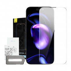 Tolmuvastase kattega karastatud klaas 0,3 mm Baseus Crystal iPhone 14 Pro Max jaoks (1 tk)